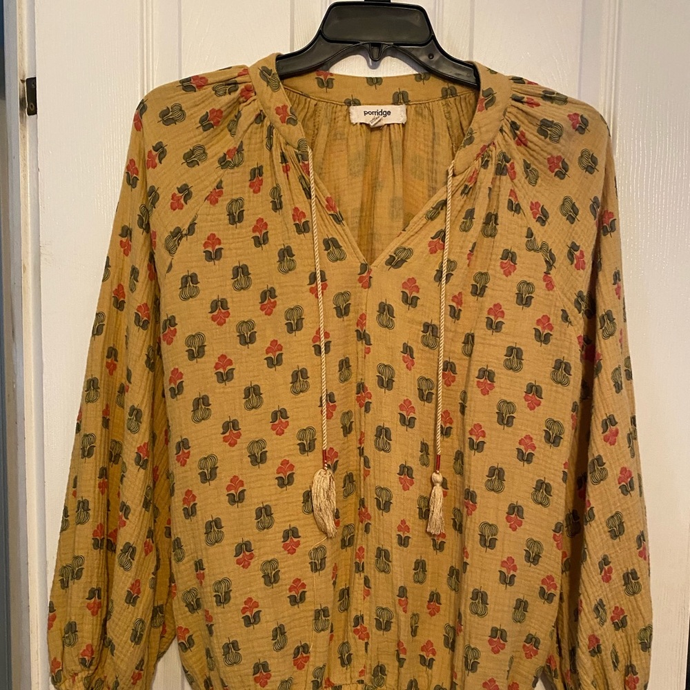 Anthropology Porridge peasant top size XL